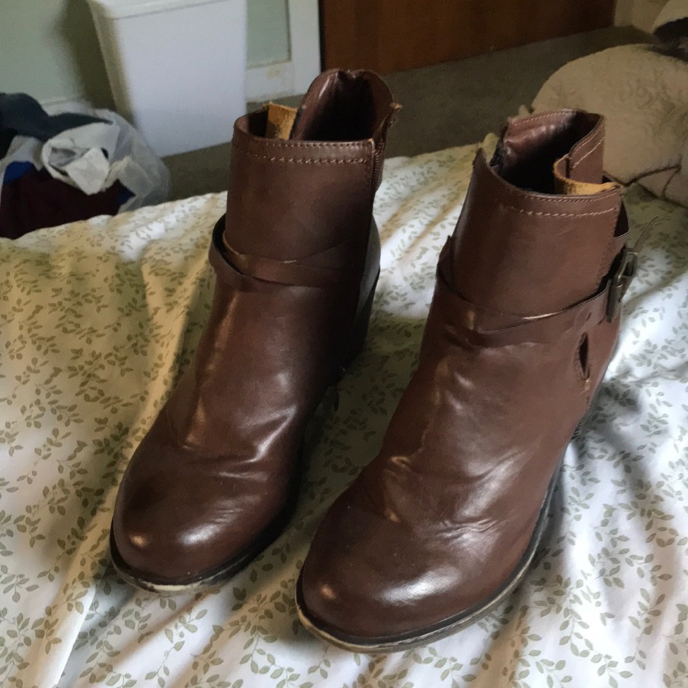 Brown High Heel Boots